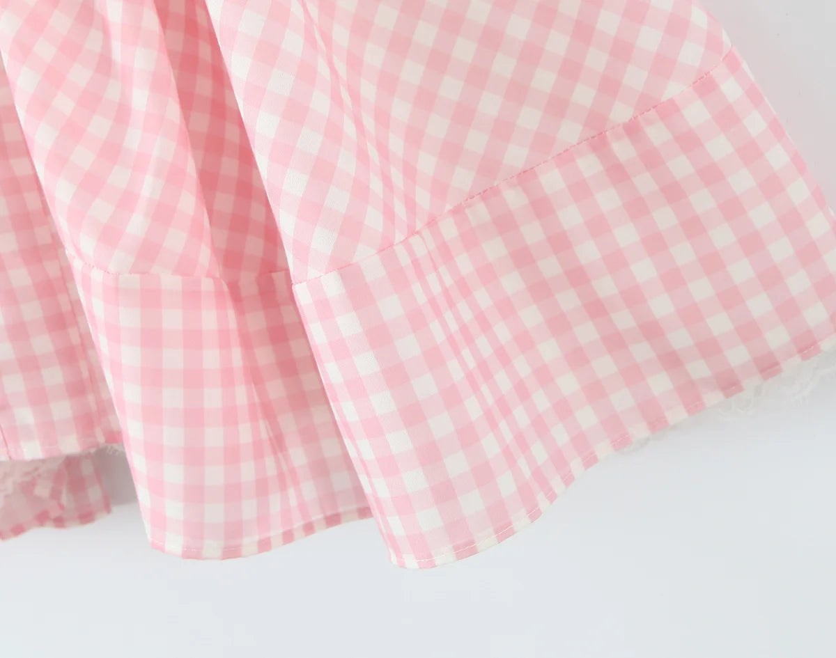 Tie Front Plunge Mini Dress