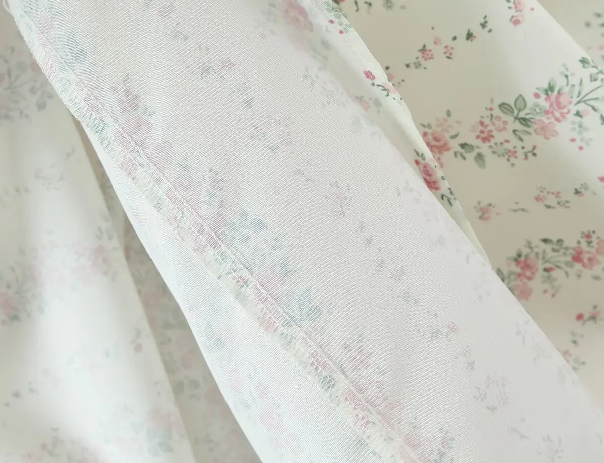 Floral Stripe Corset Maxi Dress