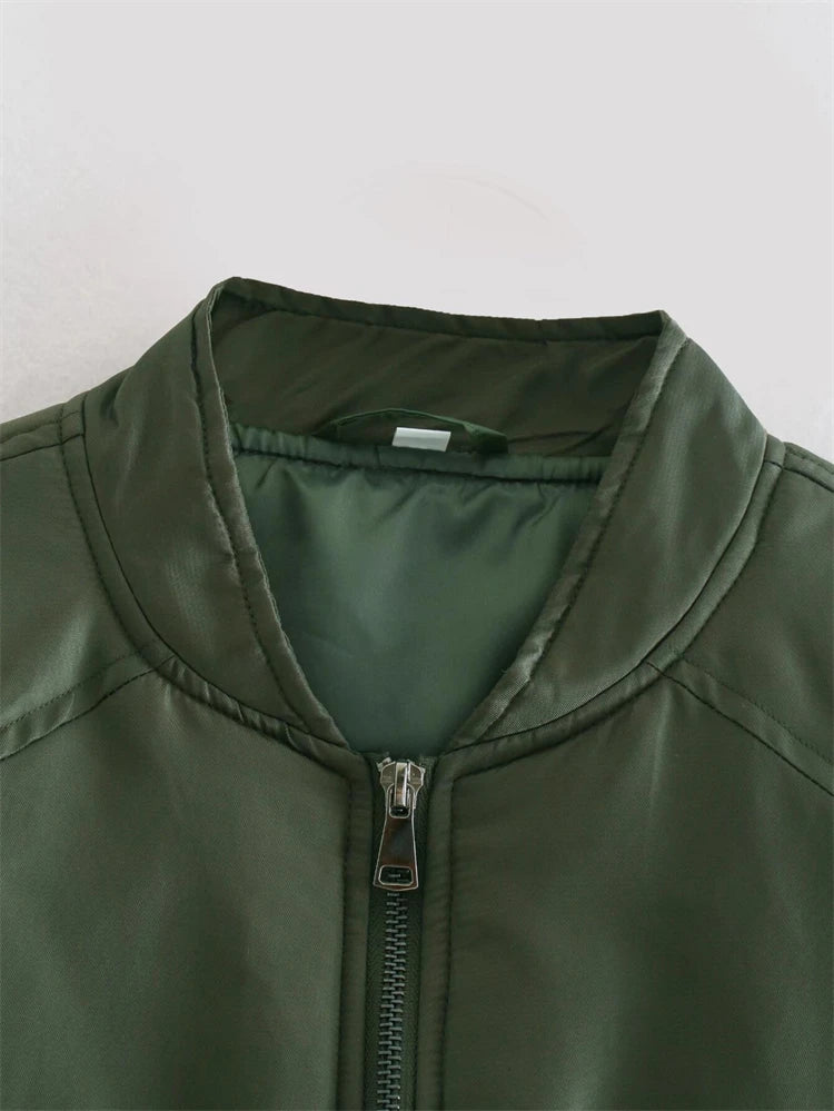 Emerald Utility Bomber Jacket