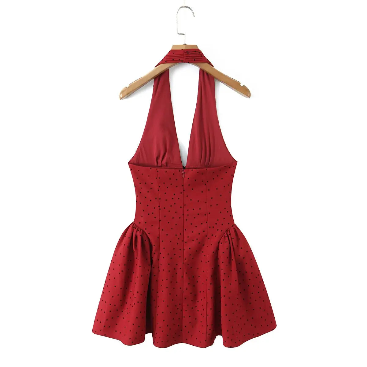 Notched Collar Button Front Mini Dress