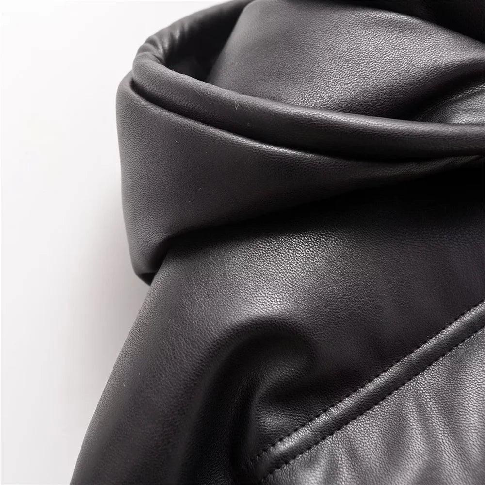 Noir Luxe Puffer Jacket