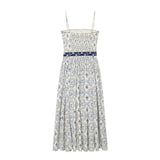 Porcelain Belt Midi Dress