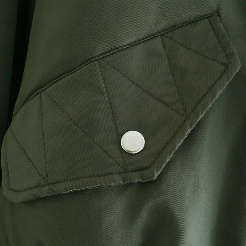 Emerald Utility Bomber Jacket