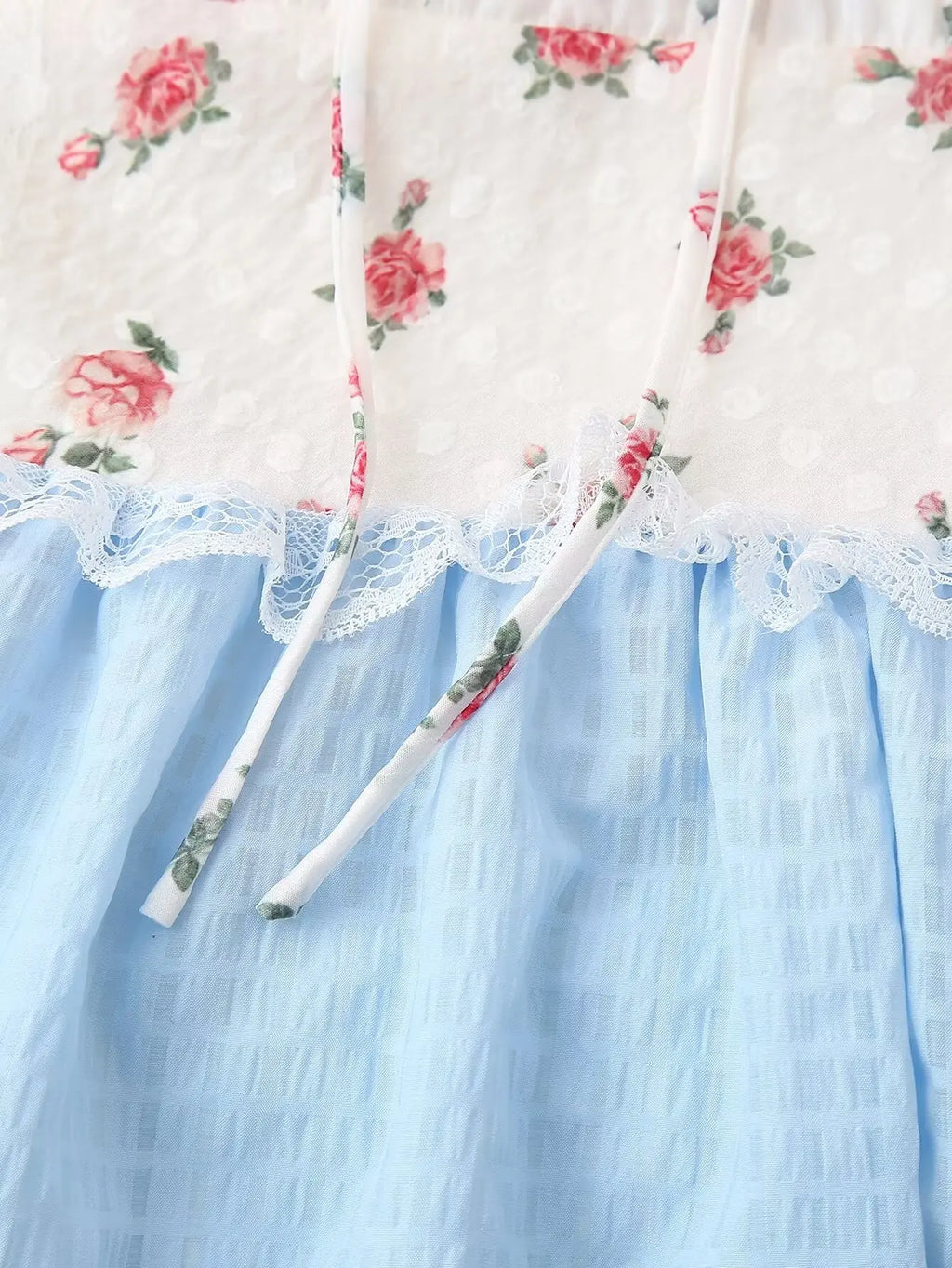 Halter Tie Patchwork Lace Maxi Dress