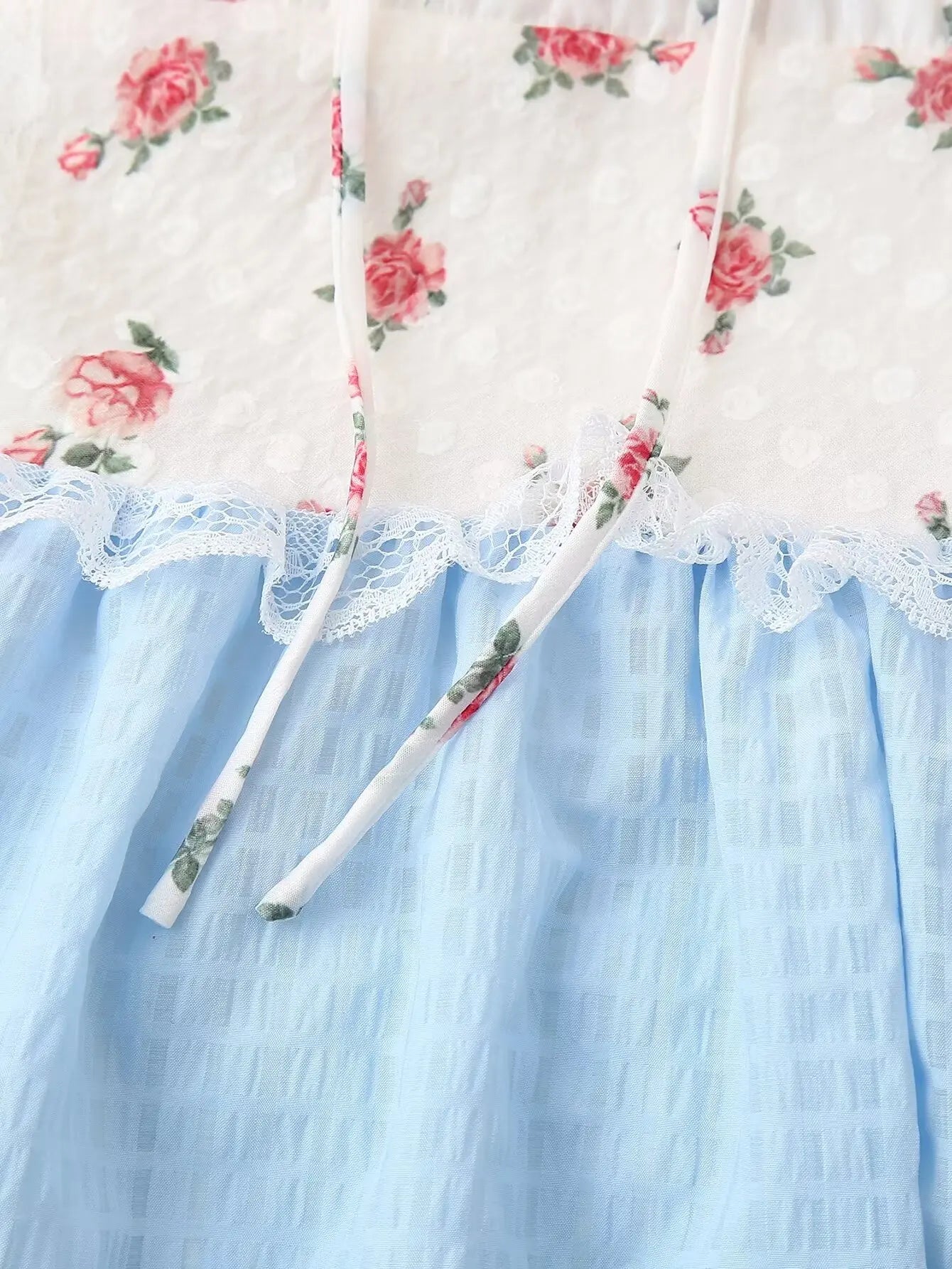 Halter Tie Patchwork Lace Maxi Dress