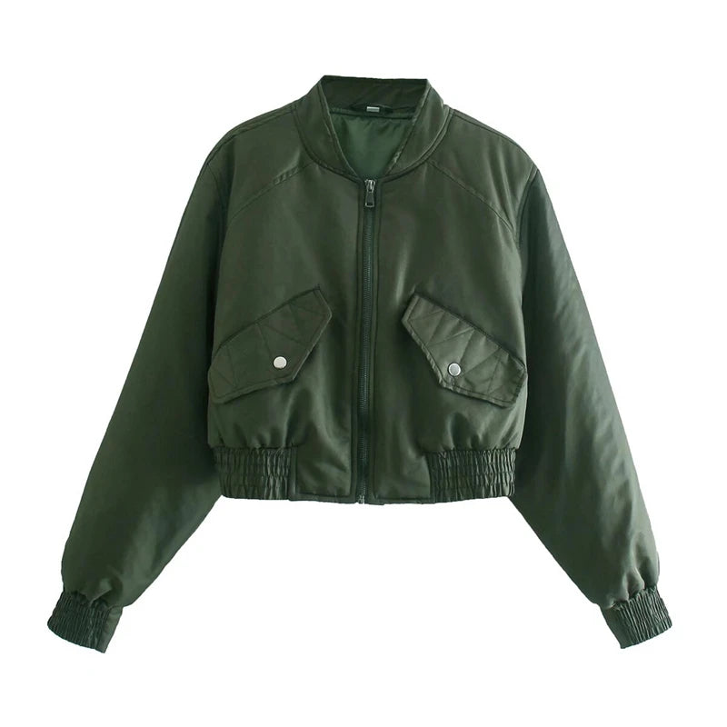 Emerald Utility Bomber Jacket