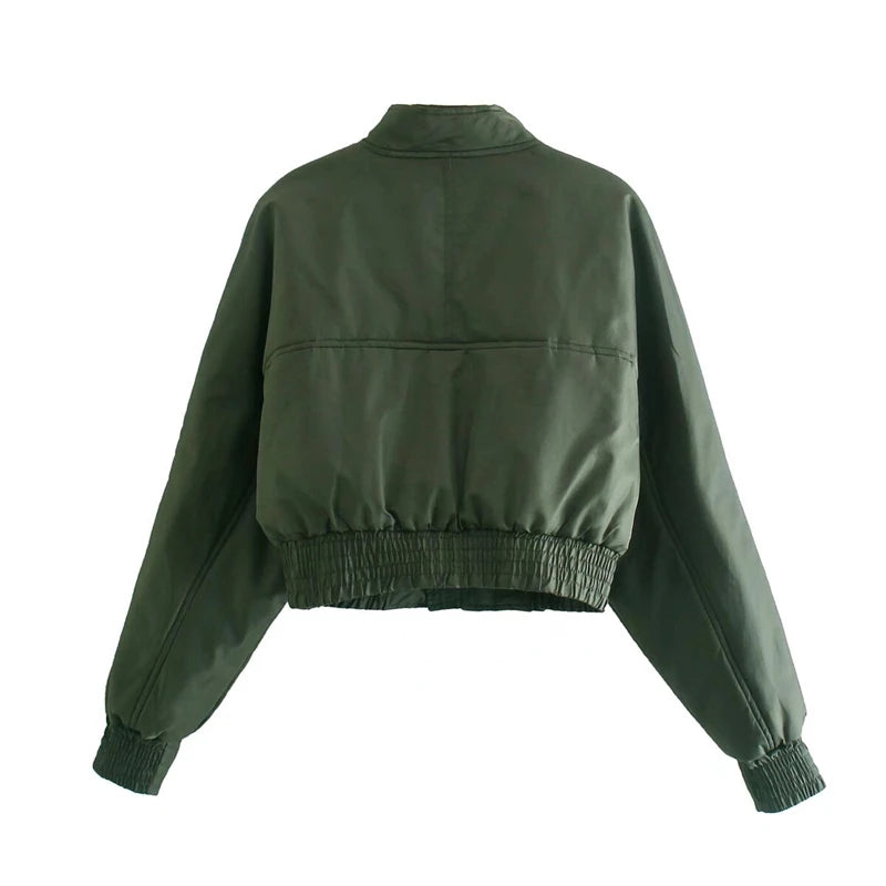 Emerald Utility Bomber Jacket