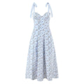 Bow Strap Sweetheart Midi Dress