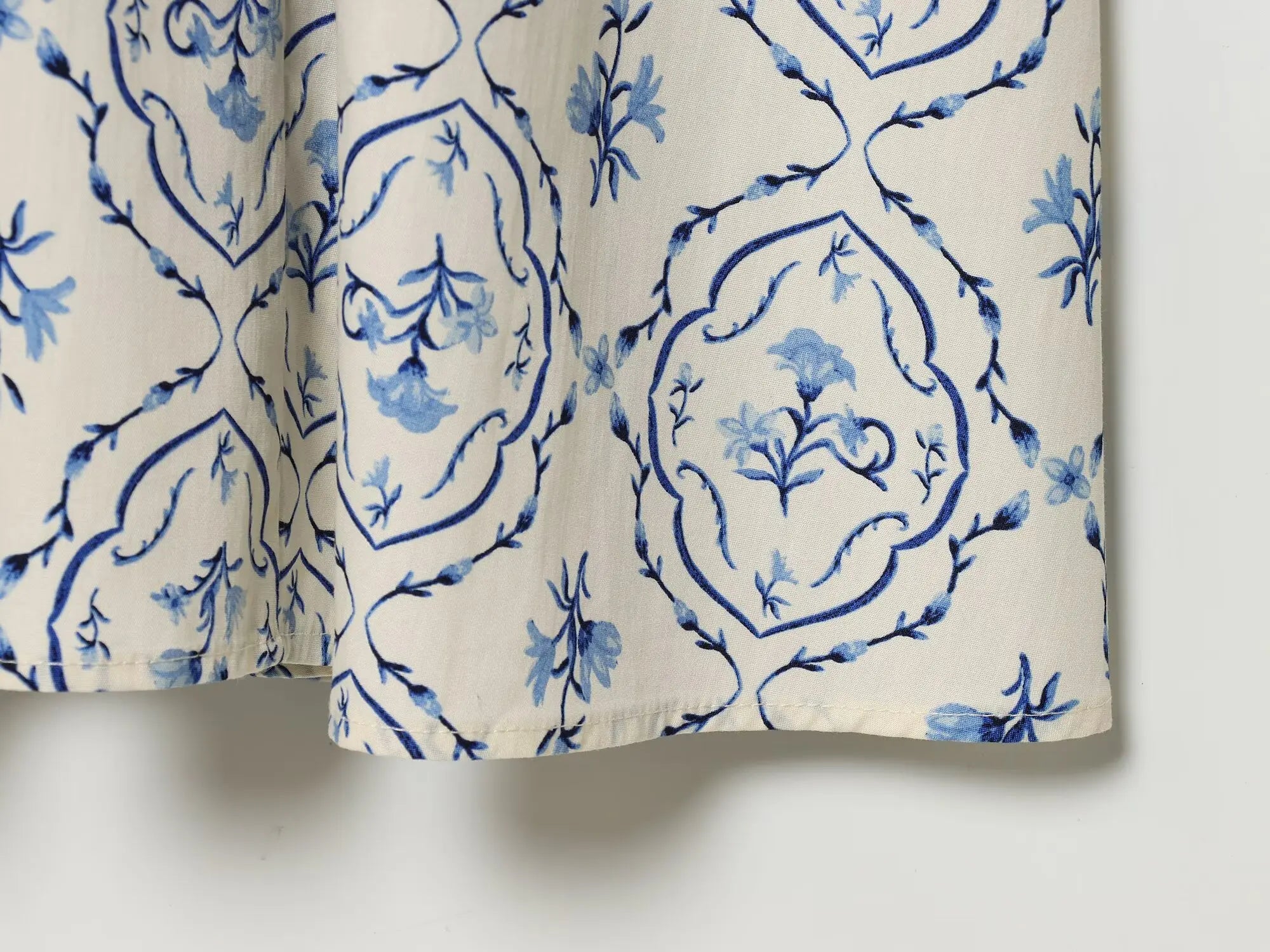 Porcelain Belt Midi Dress