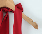 Halter Tie Neck Flare Mini Dress
