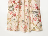 Botanical V Neck Long Sleeve Maxi Dress