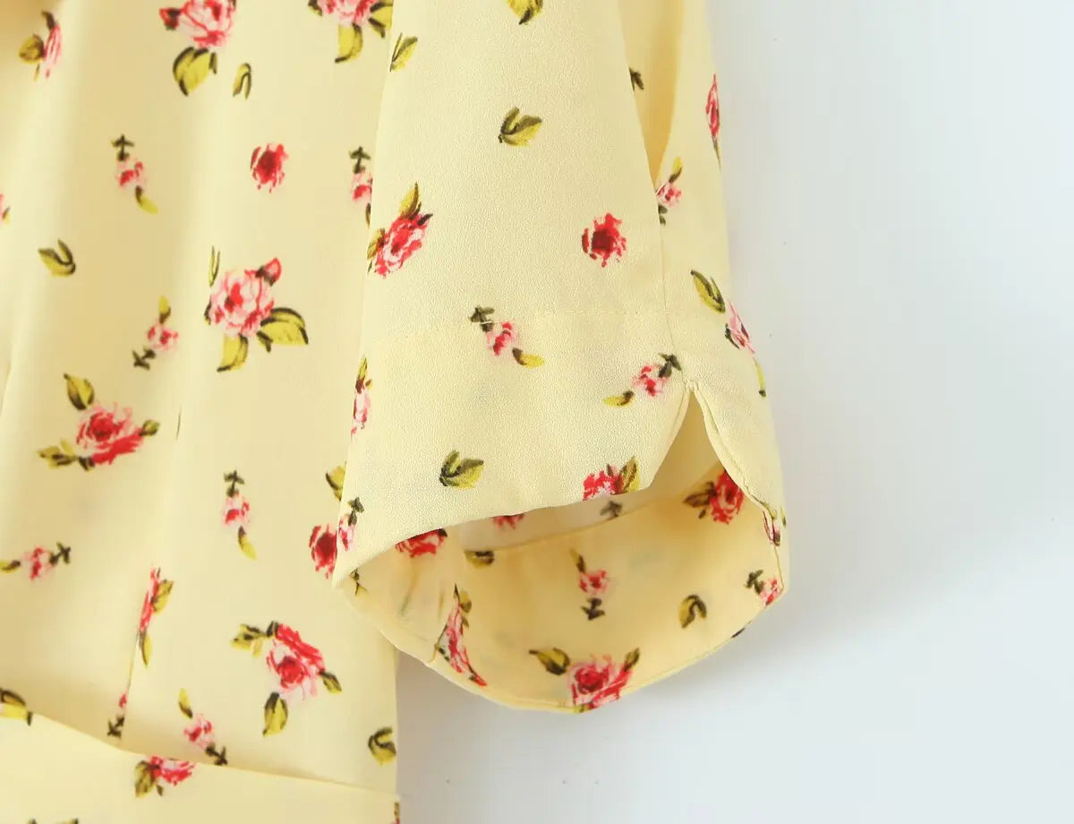 Notched Collar Button Front Midi Dress