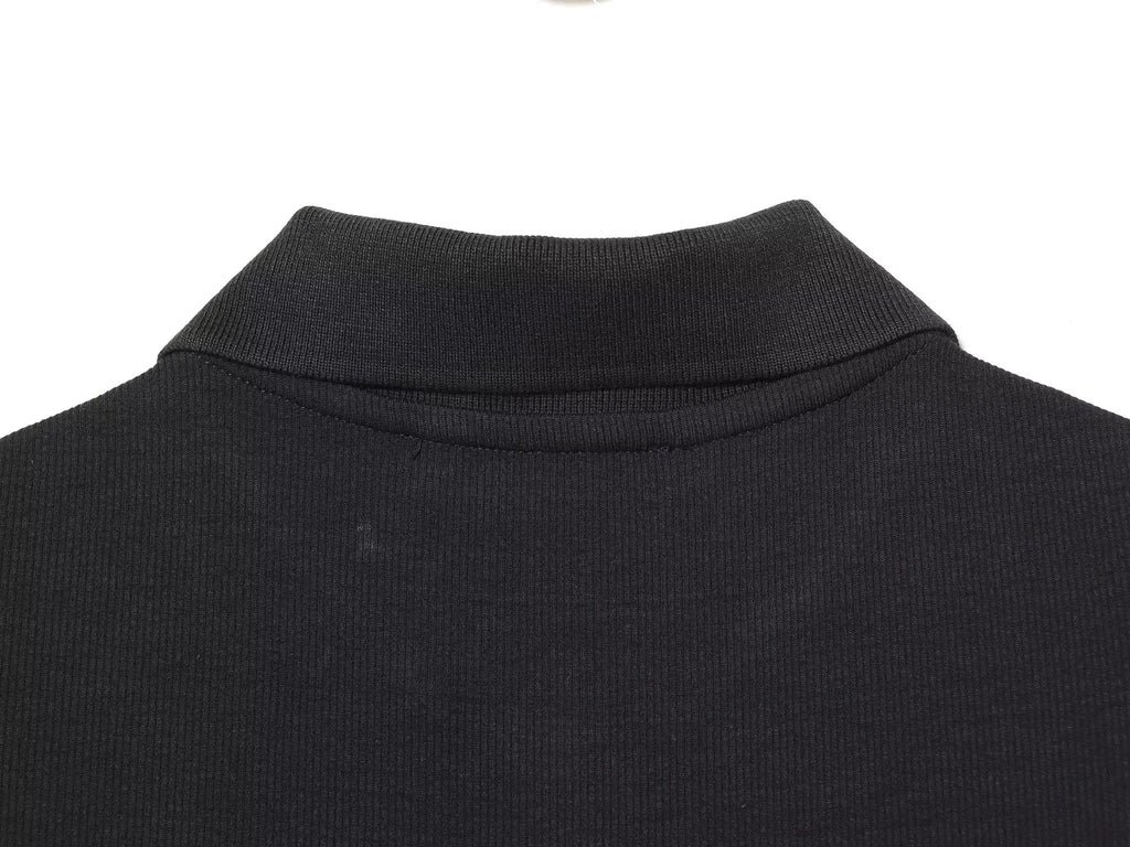Polo Collar Drop Waist Maxi Dress