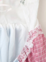 Halter Tie Patchwork Lace Maxi Dress