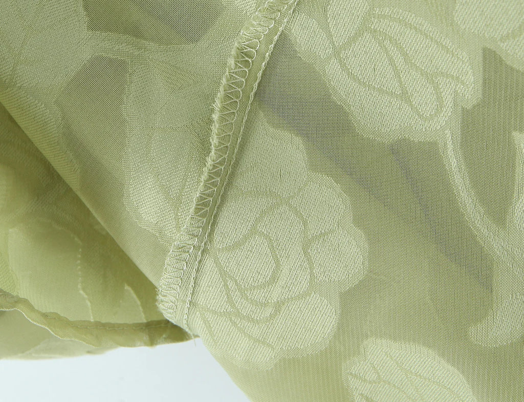Floral Jacquard Crossback Maxi Dress