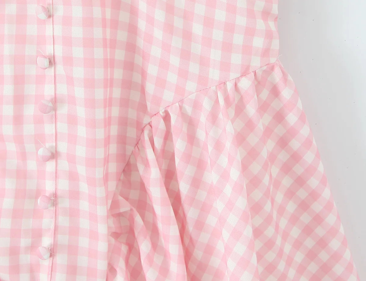 Tie Front Plunge Mini Dress