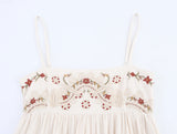 Embroidered Bustier Bubble Mini Dress