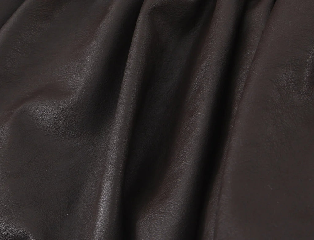 Sculpted Faux Leather Bubble Hem Mini Dress