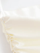 Strapless Sheer Hem Maxi Dress