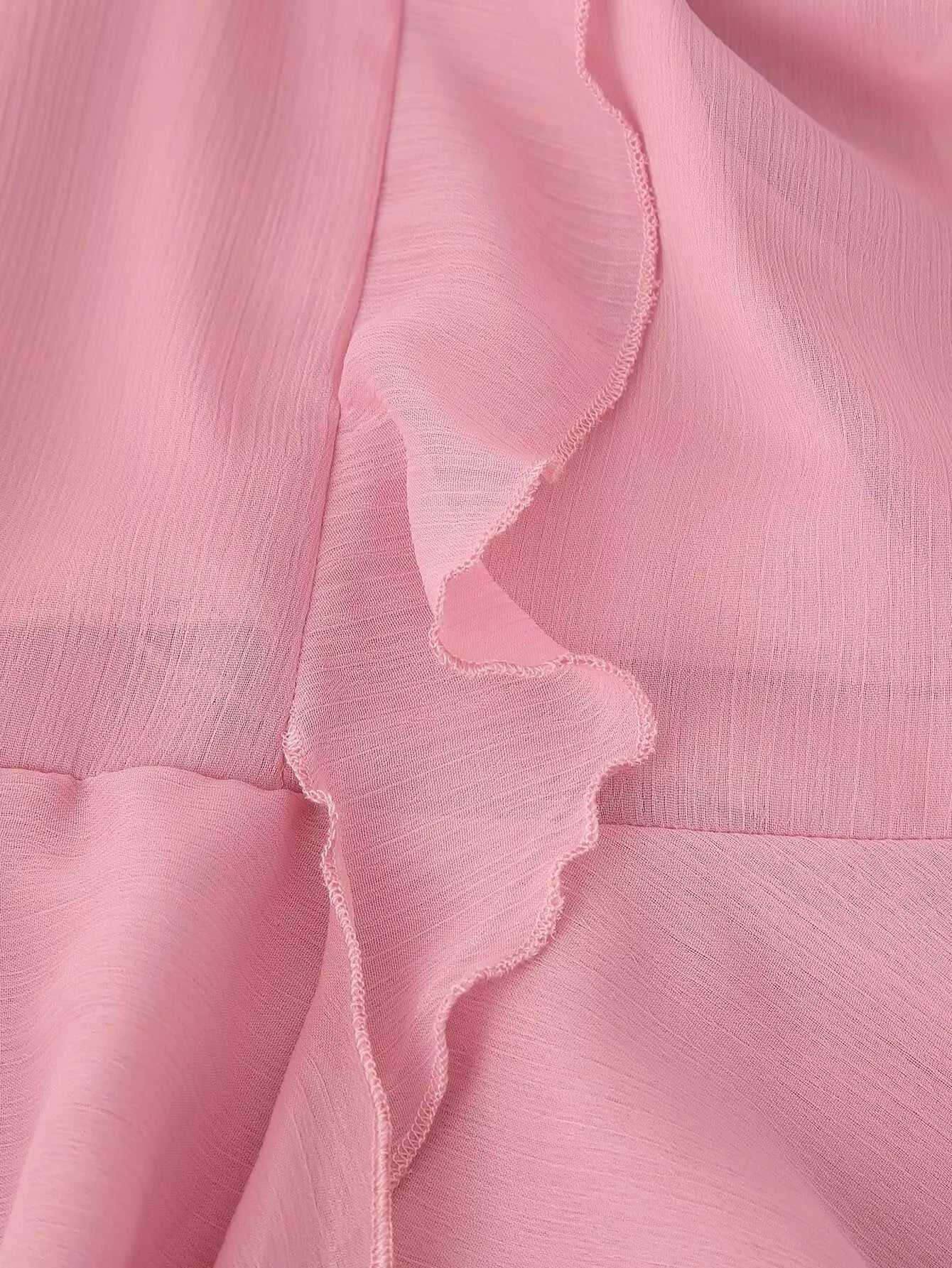 Tie Front Ruffle Maxi Dress
