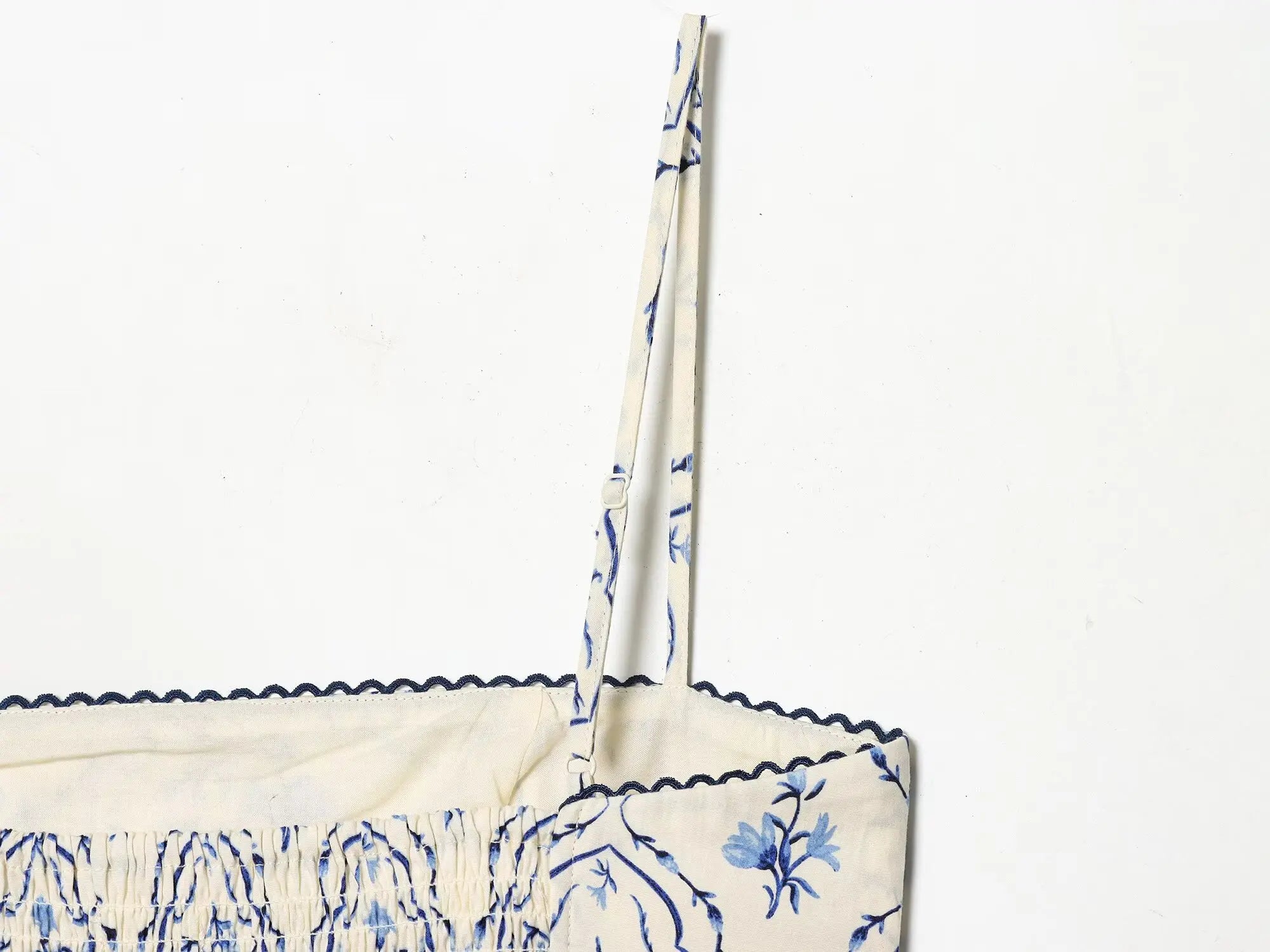Porcelain Belt Midi Dress