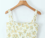 Tie Bust Sweetheart Midi Dress