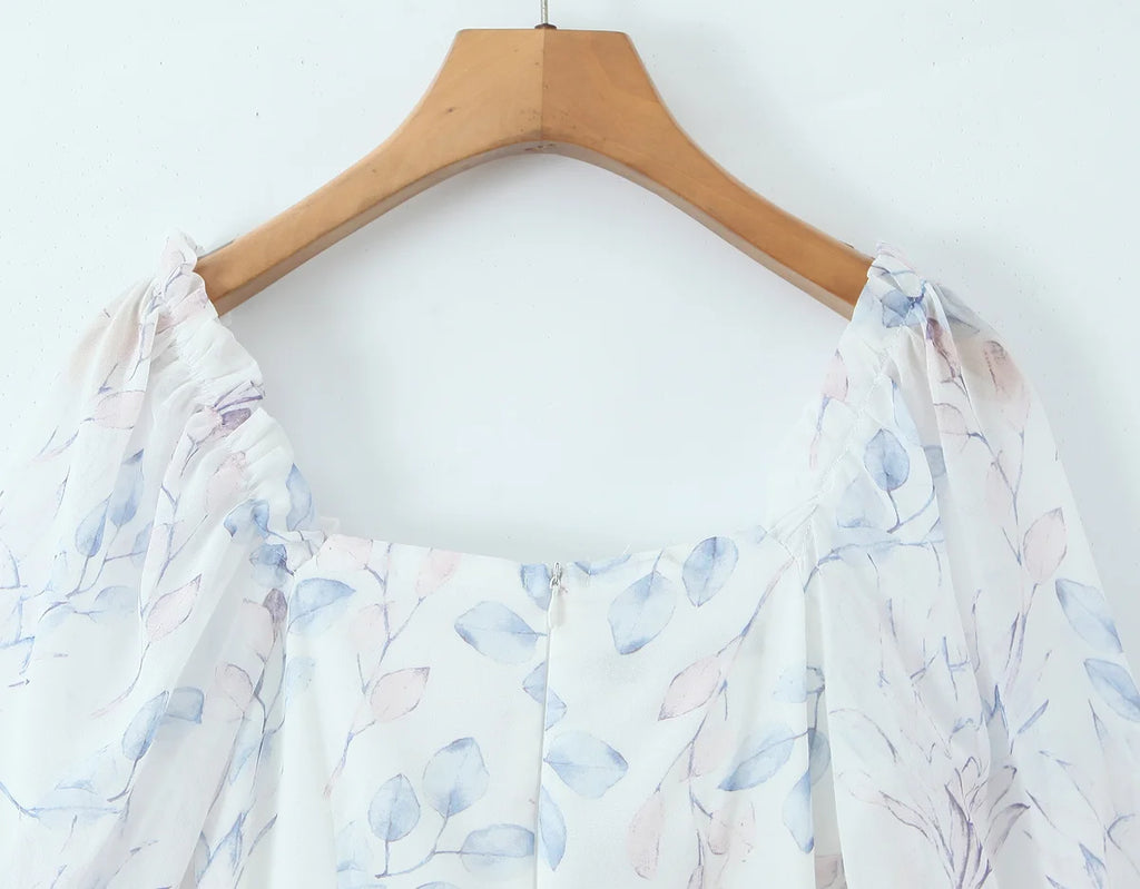 Lace Up Tiered Ruffle Mini Dress