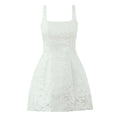 Embossed Floral Mini Dress
