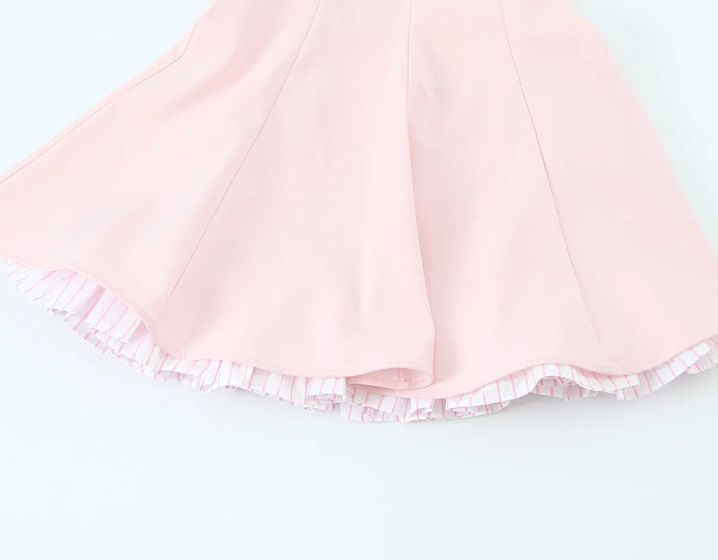 Spaghetti Strap Flared Mini Dress
