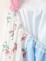 Halter Tie Patchwork Lace Maxi Dress