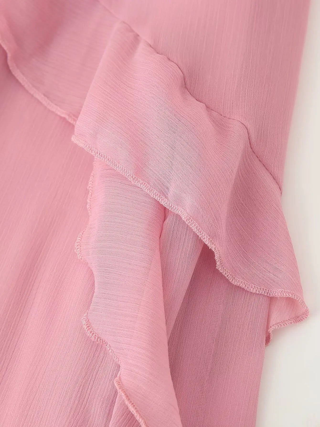 Tie Front Ruffle Maxi Dress