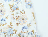 Tie Strap Ruffle Hem Mini Dress