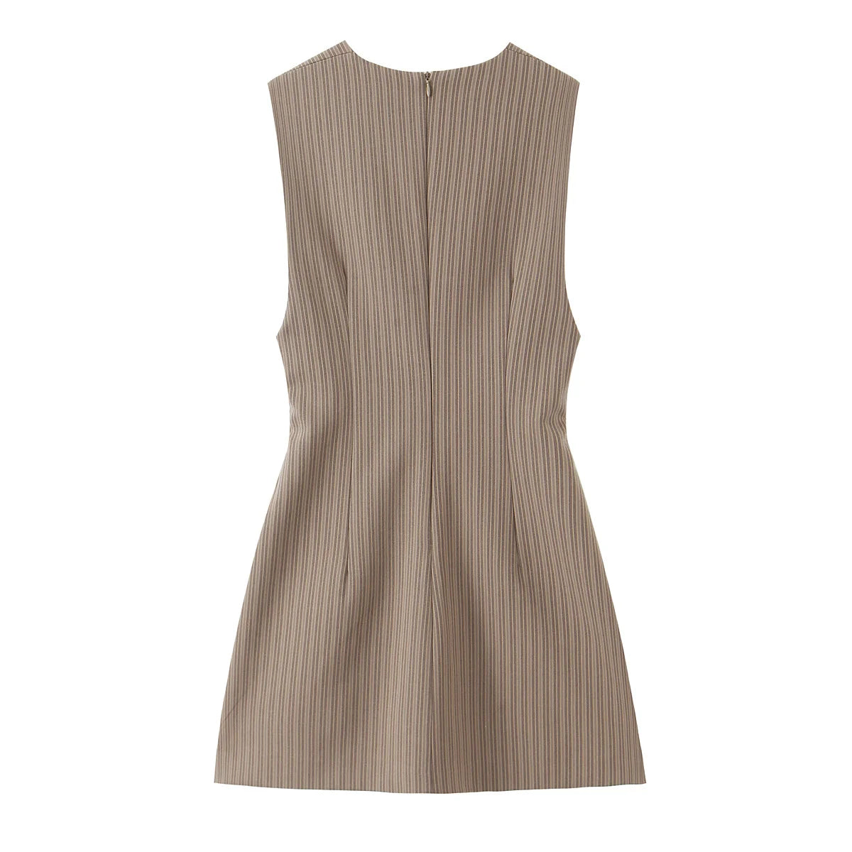 Sculpted Deep V Mini Dress