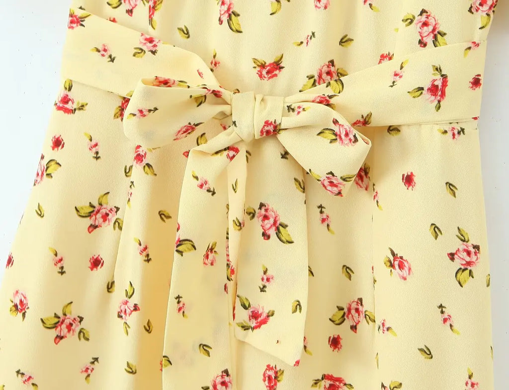 Notched Collar Button Front Midi Dress