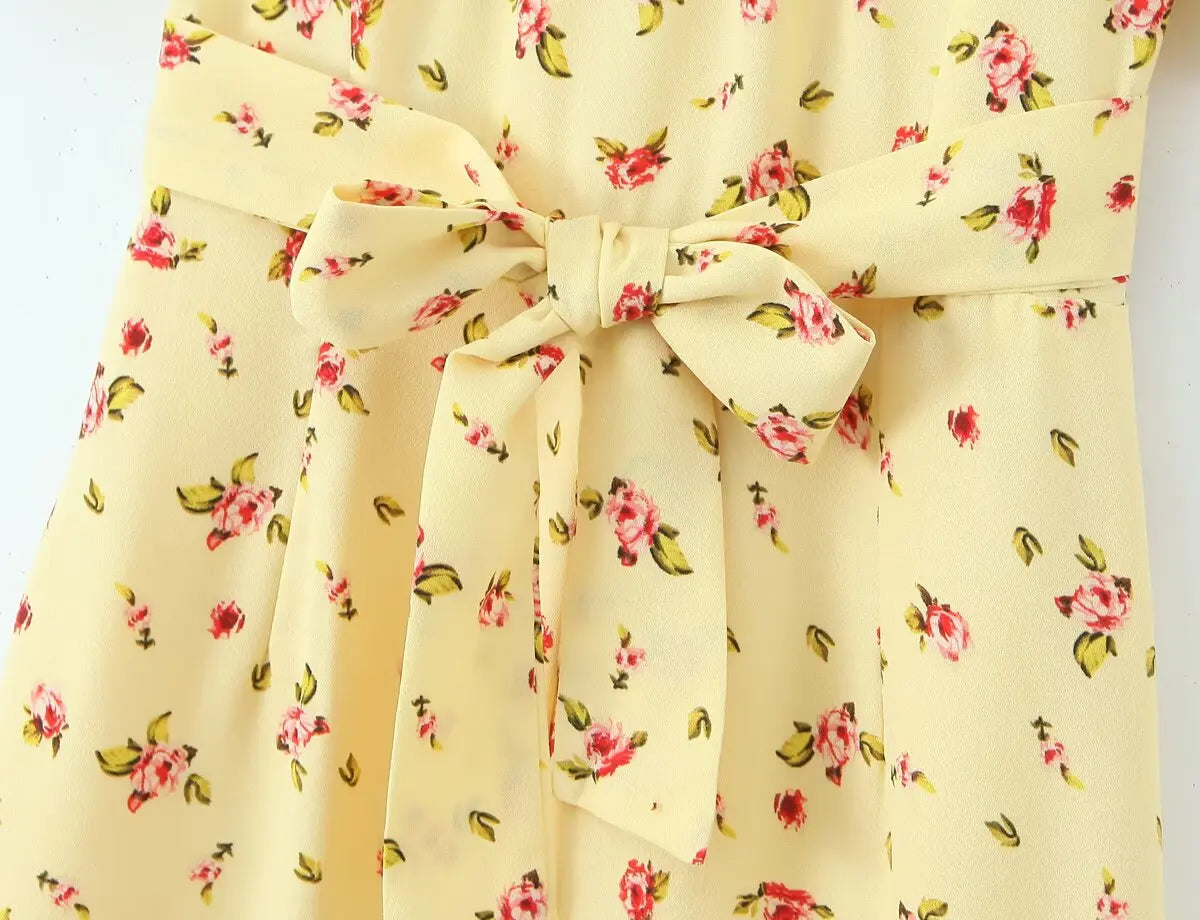 Notched Collar Button Front Midi Dress