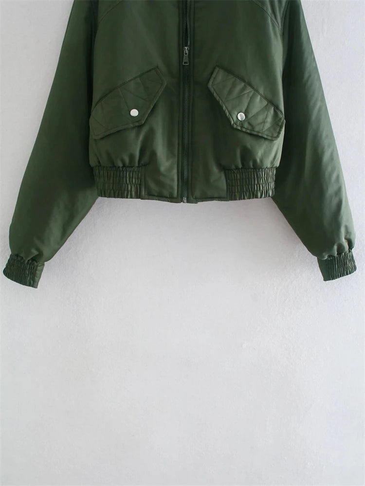 Emerald Utility Bomber Jacket