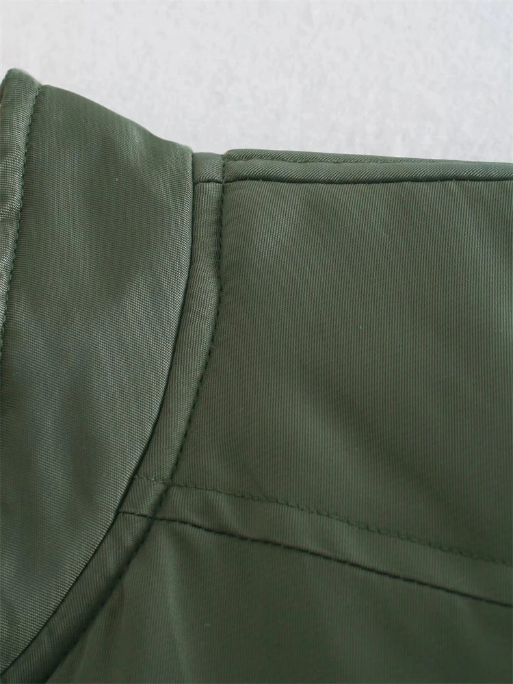Emerald Utility Bomber Jacket