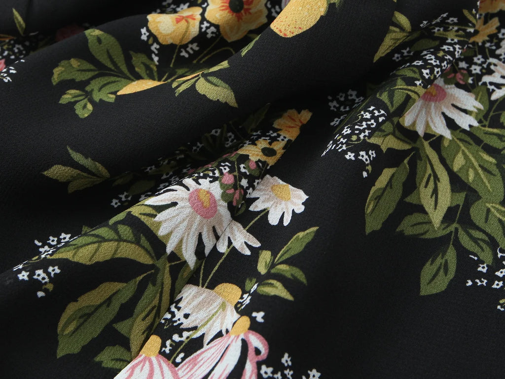 Floral Tie Strap Square Neck Maxi Dress Lysvain Floral Tie Strap Square Neck Maxi Dress Lysvain