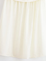 Strapless Sheer Hem Maxi Dress