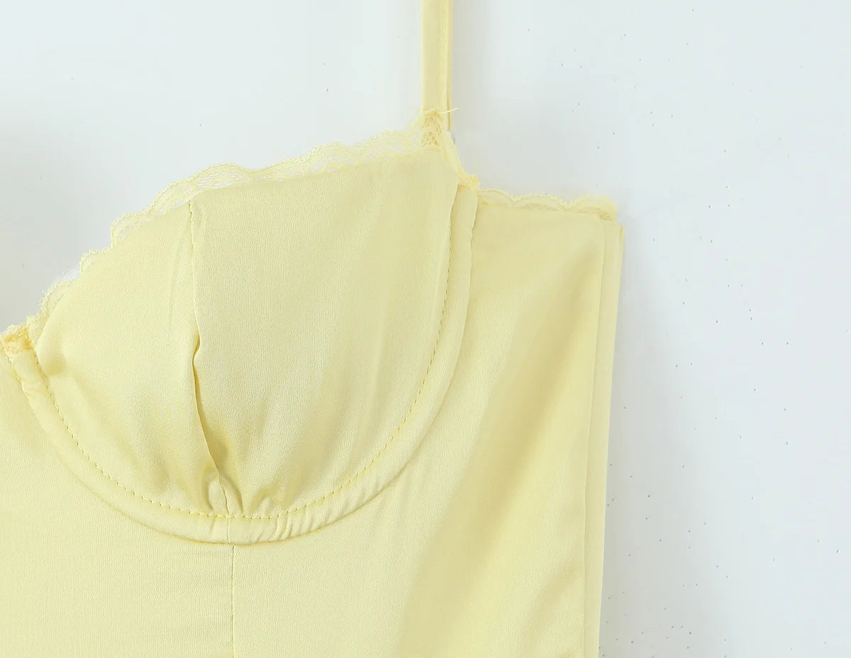 Structured Bustier A Line Midi Dress