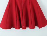 Halter Tie Neck Flare Mini Dress