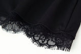 Lace Keyhole Collar Mini Dress