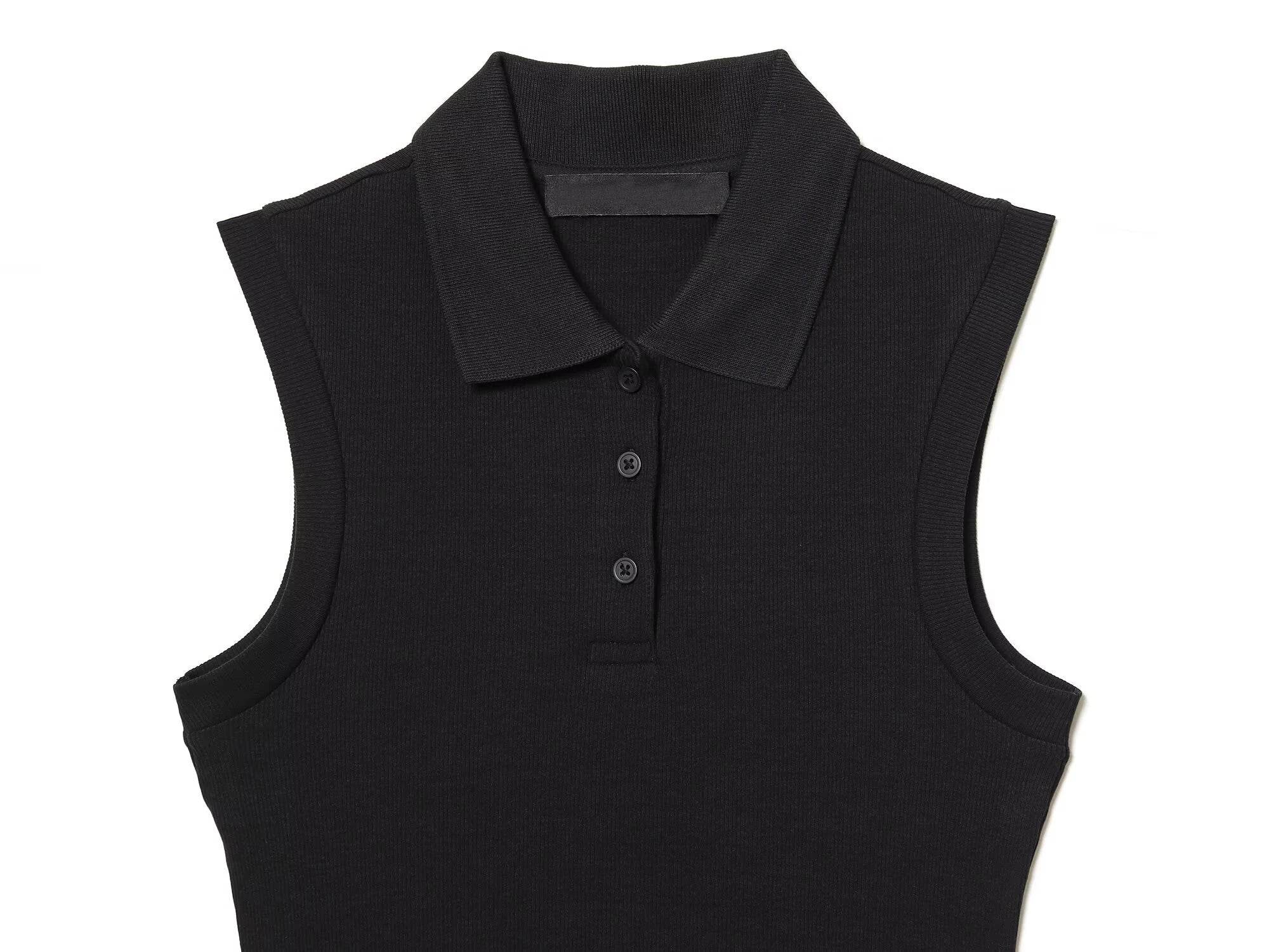 Polo Collar Drop Waist Maxi Dress