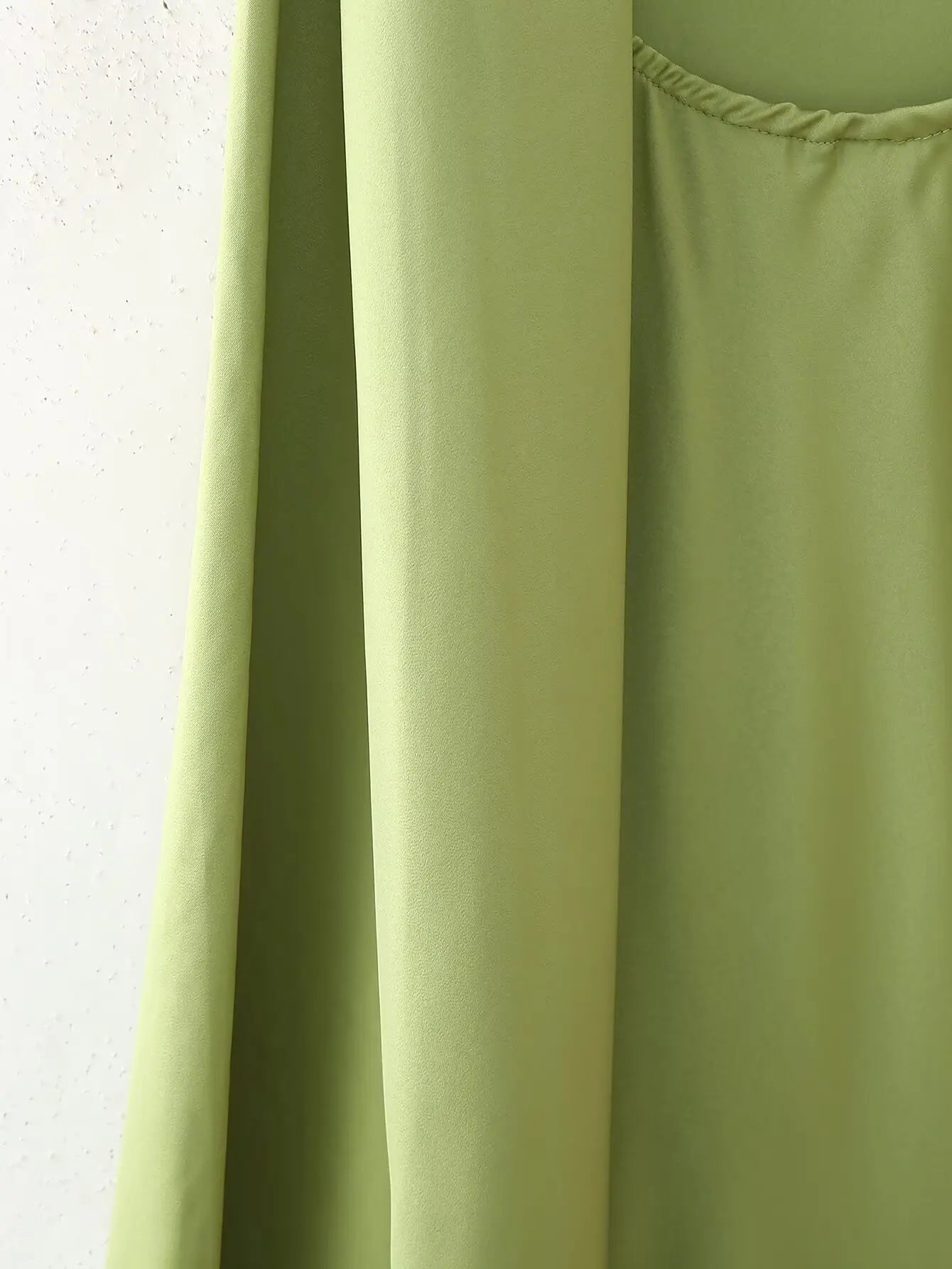 Scarf Neck Satin Maxi Dress