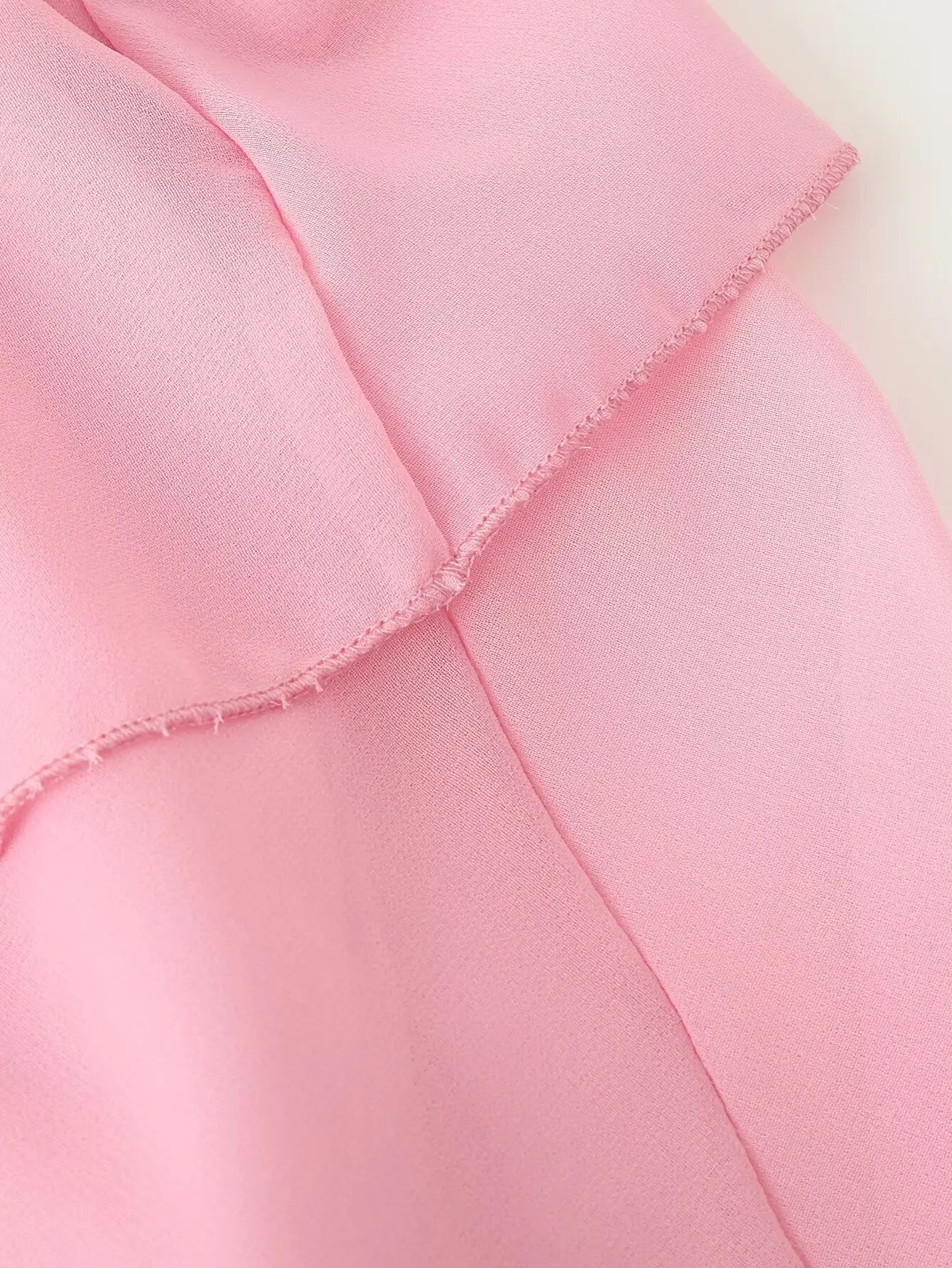 Rosette Halter Tiered Chiffon Maxi Dress