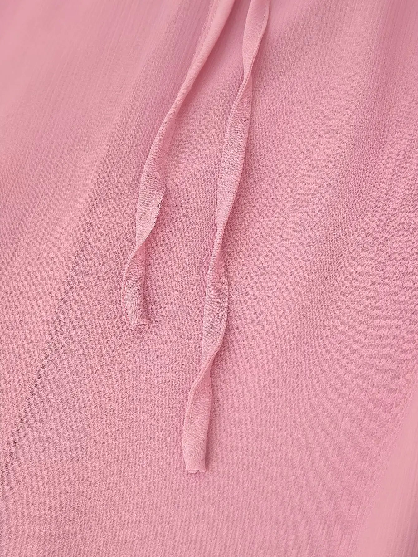 Tie Front Ruffle Maxi Dress