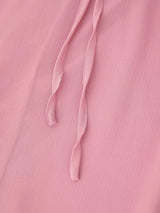 Tie Front Ruffle Maxi Dress