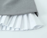 Sleeveless A Line Pleated Hem Mini Dress