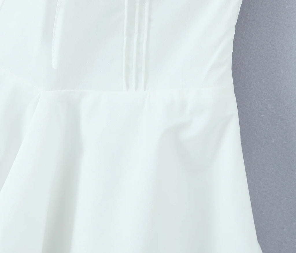 Plunge Halter Corset Mini Dress