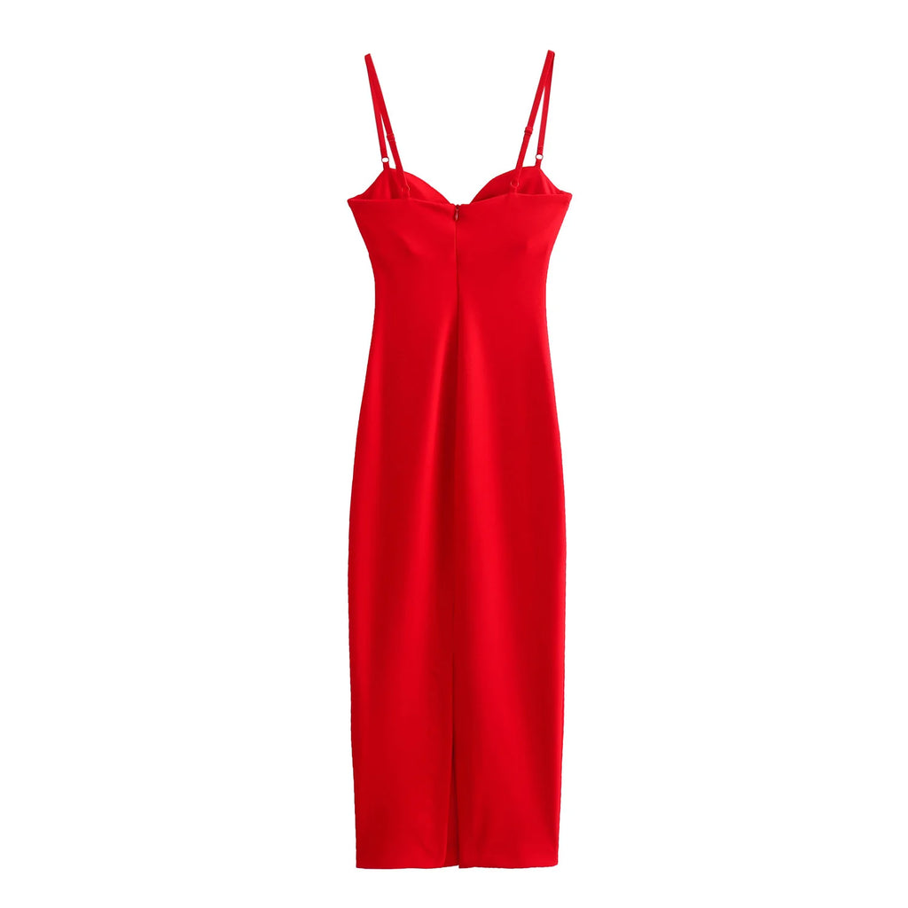 Satin Bustier Slip Maxi Dress